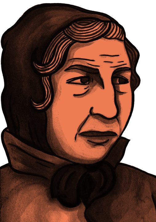 Illustration of Cecily Williams-Ellis by Molly Allen