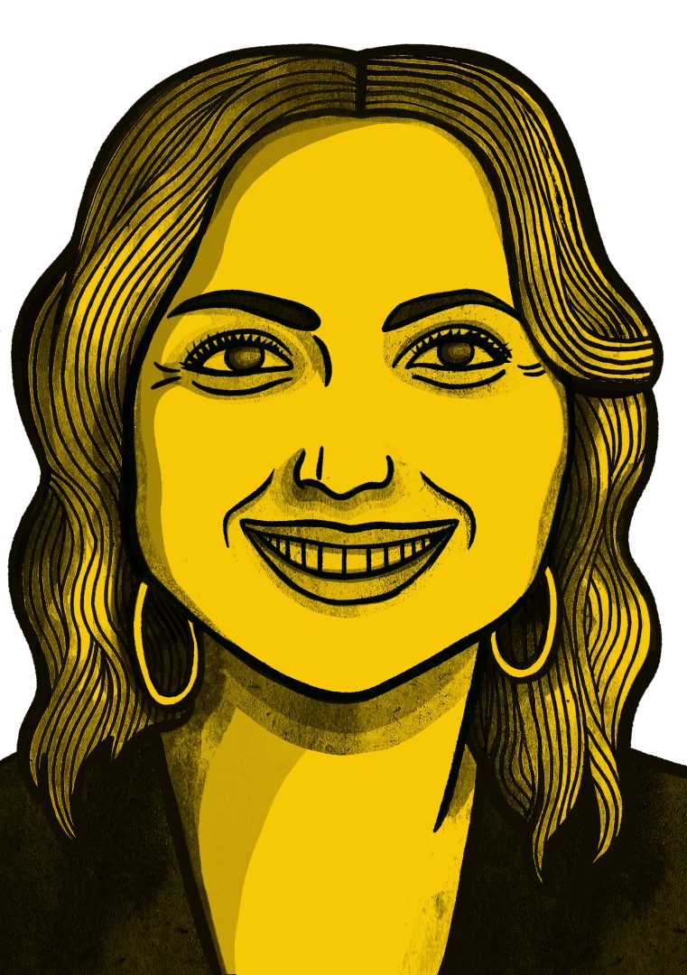 Illustration of Charlotte Church by Molly Allen