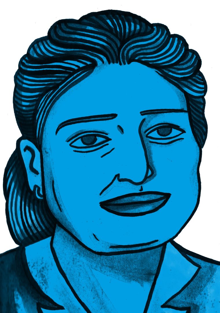 Illustration of Danusia Trotman-Dickenson by Molly Allen