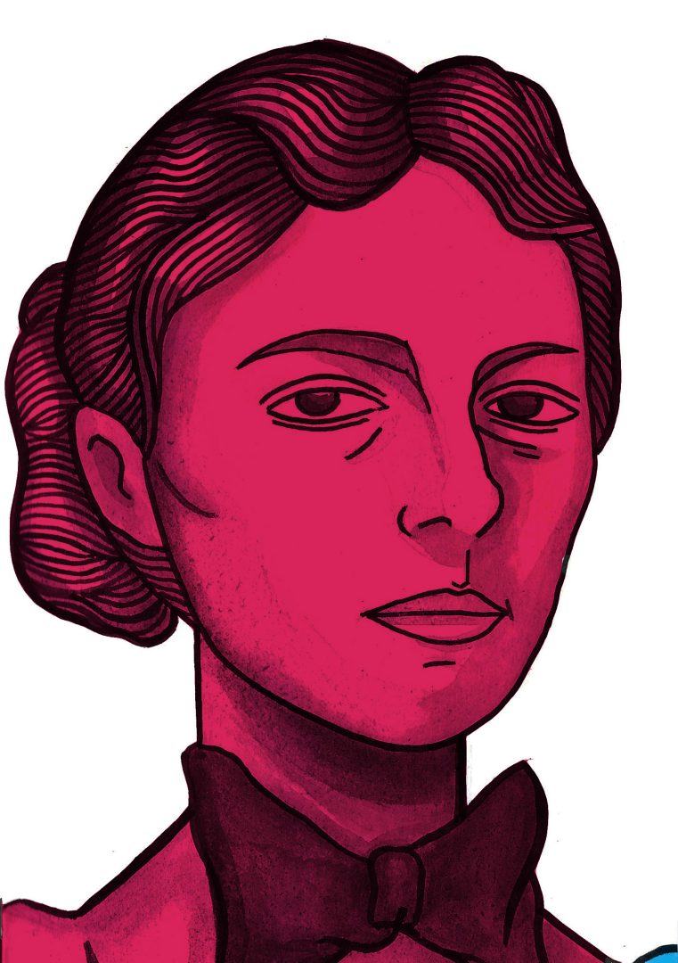 Illustration of Gwen John by Molly Allen