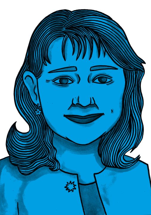 Illustration of Leanne Wood by Molly Allen