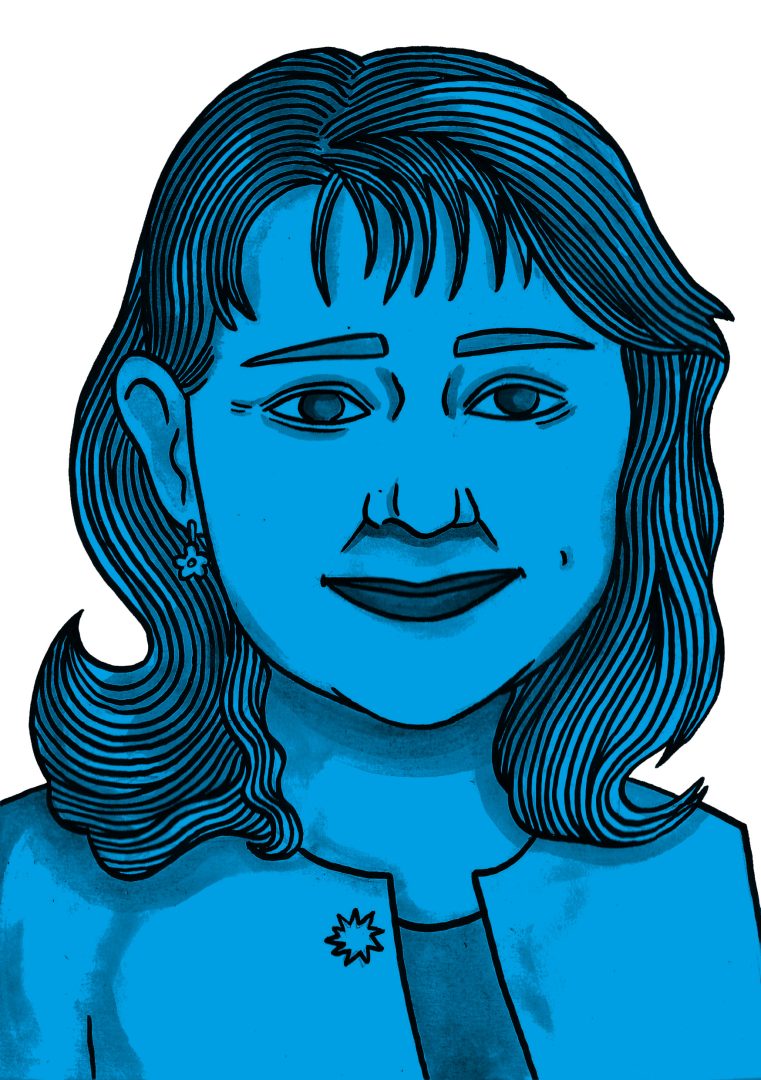 Illustration of Leanne Wood by Molly Allen