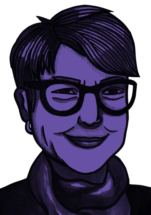 Illustration of Olwen Williams by Molly Allen