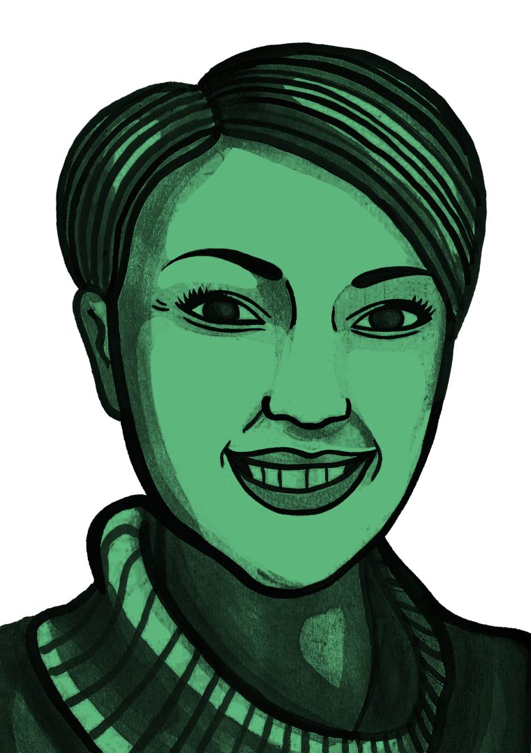 Illustration of Rachel Rowlands by Molly Allen