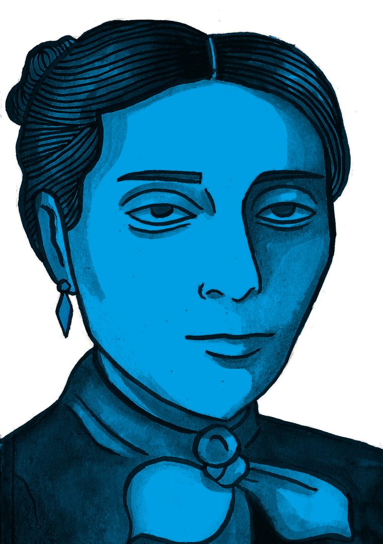 Illustration of Sarah ""Cranogwen"" Rees by Molly Allen