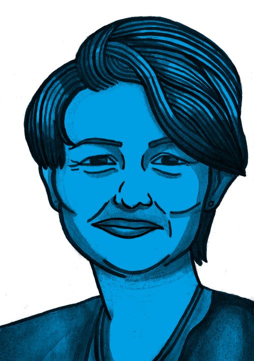 Illustration of Tanni Grey-Thompson by Molly Allen