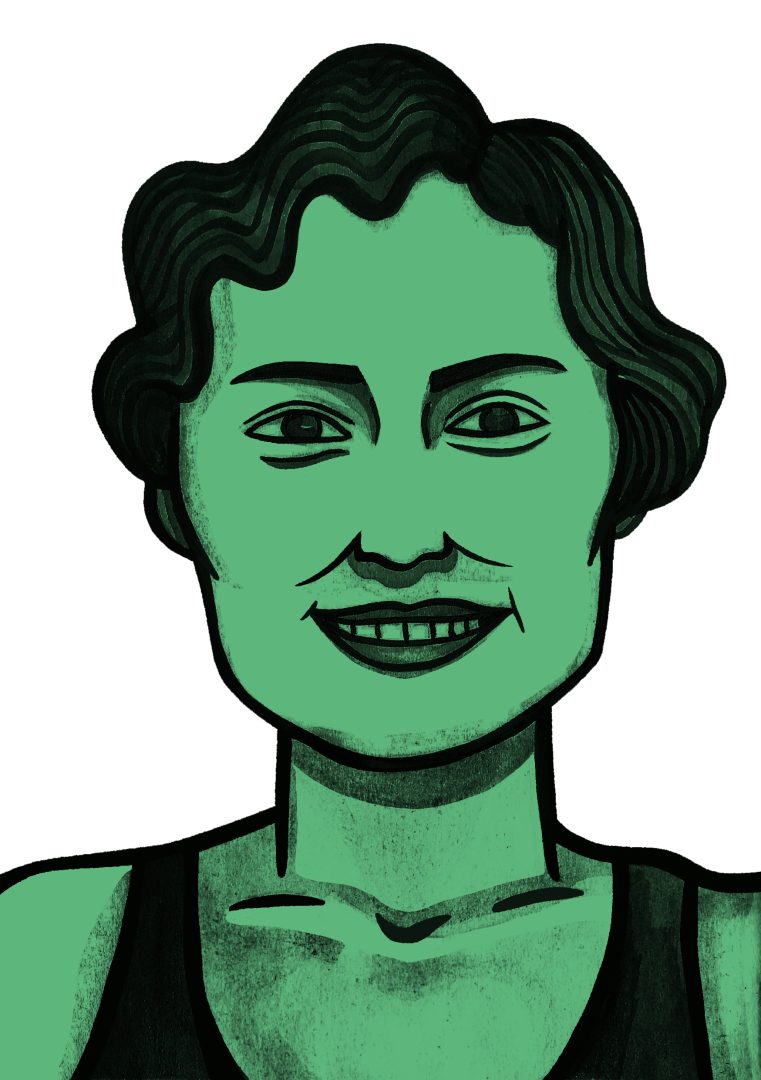 Illustration of Valerie Latham by Molly Allen