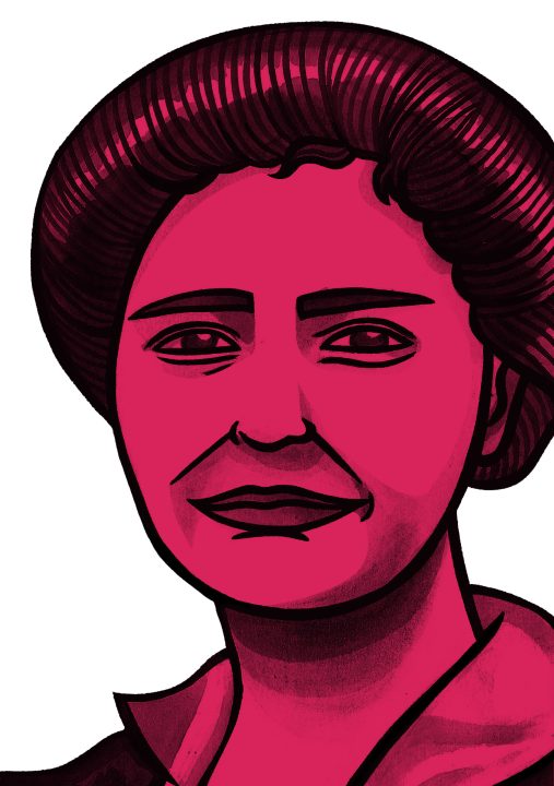 Illustration of Winifred Coombe-Tennant by Molly Allen