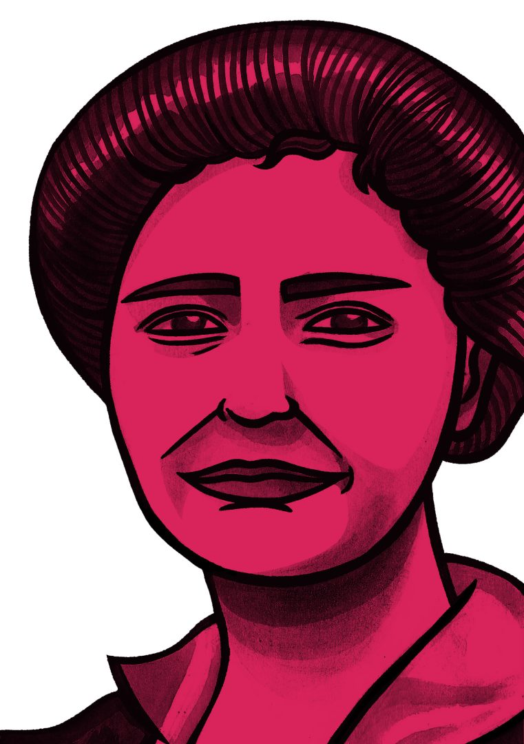 Illustration of Winifred Coombe-Tennant by Molly Allen
