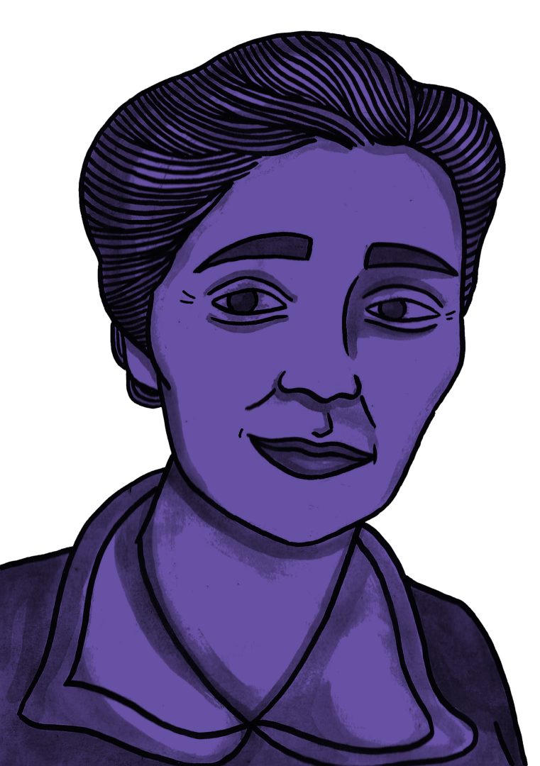 Illustration of Menna Gallie by Molly Allen