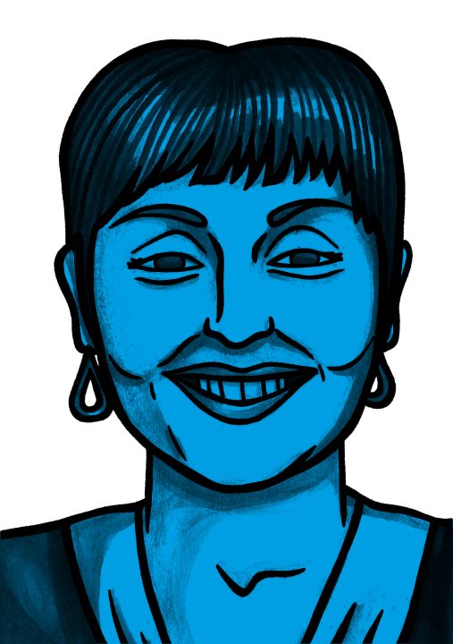 Illustration of Linda James by Molly Allen