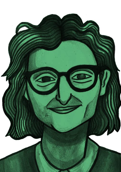 Illustration of Rabab Ghazoul by Molly Allen